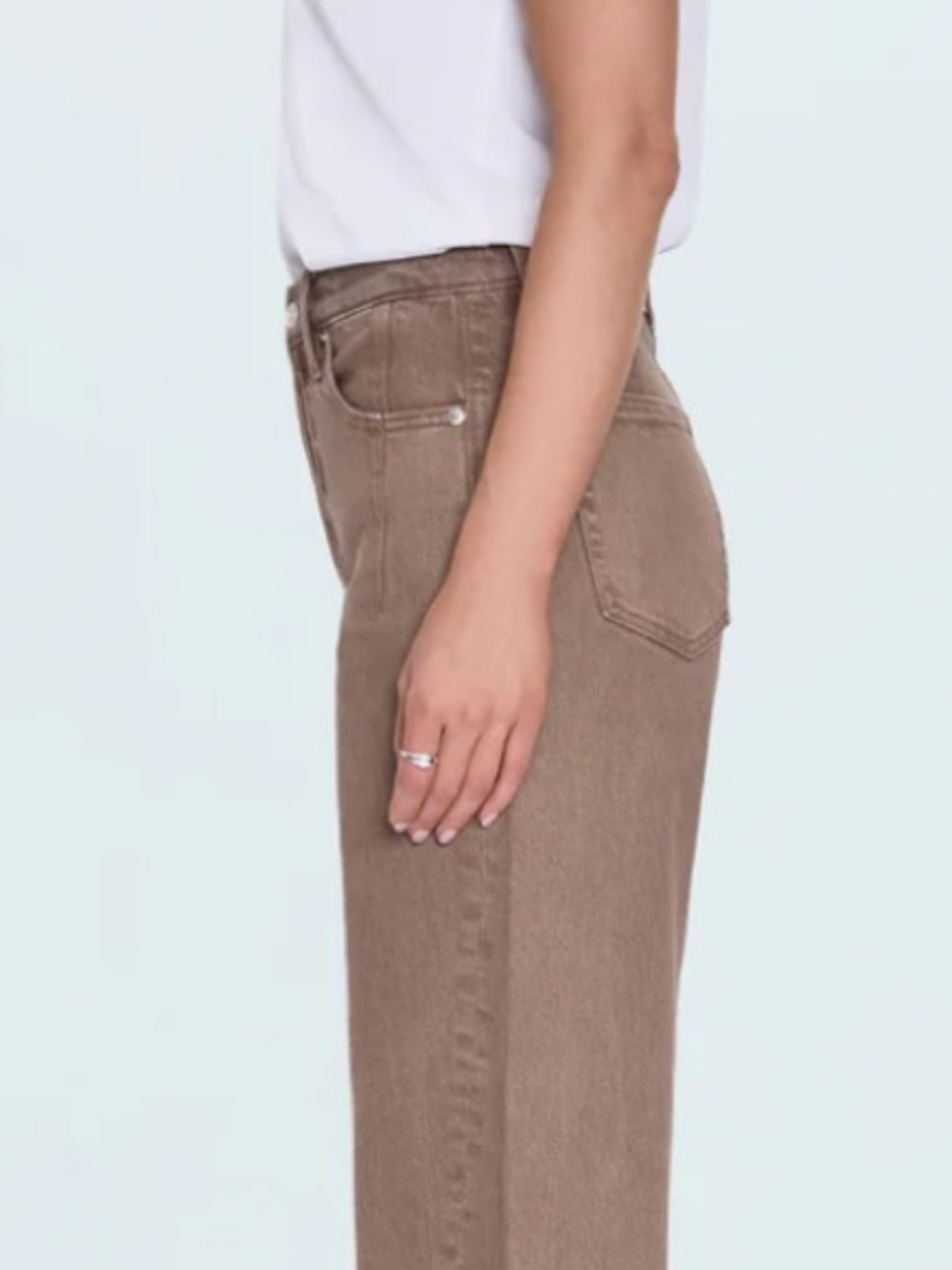 PISTOLA ANTHROPOLOGIE High-Rise Wide-Leg Frayed Jeans - Picture 2 of 9